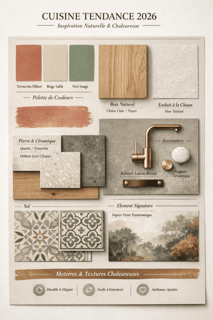 Moodboard tendances cuisine 2026