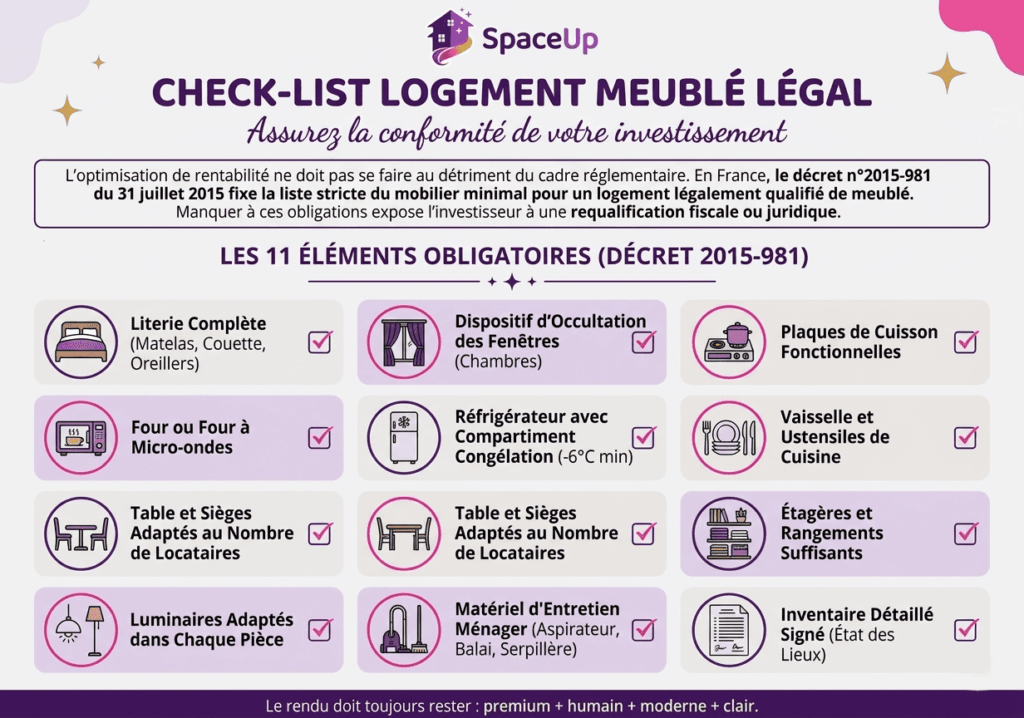 Check list légale location meublée