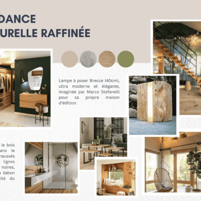 Planche tendance naturelle et raffinée Planche tendance naturelle et raffinée